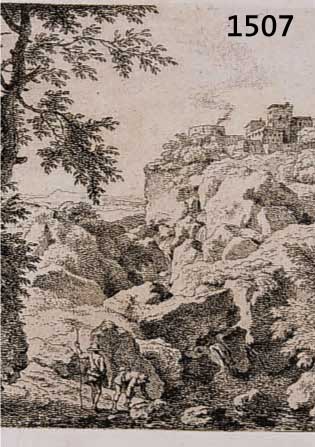 KOBELL, FERDINAND, 1740-1799, 2 RADIERUNGEN 1773, IN DER PLATTE SIGN. U. DATIERT, CA. 9X10 CM, PP.