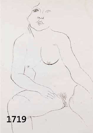 GROSZ, GEORGE, 1893-1959, LITHOGRAPHIE 1921, AENNE, HANDSIGN., 31X21 CM, PP.