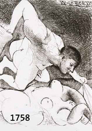 PICASSO, PABLO, 1881-1973, LITHOGRAPHIE AUS DEM NACHDRUCK DER SUITE VOLLARD VON 1990, AUF BÜTTEN, AUFLAGE 300 EXEMPLARE, CA. 33 X 27 CM, PP