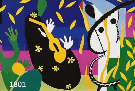 MATISSE, HENRI, 1869-1954, FÜNF FARBLITHO- GRAPHIEN, AUS: DIE LETZTEN WERKE VON MATISSE, MOURLOT PARIS 1958, DAVON VIER MIT DOPPELTER BUGFALTE