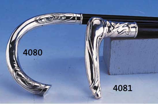 FLANIERSTOCK, DEUTSCH UM 1900, 800ER SILBER, MEISTERMARKE FG LIGIERT, ABSTRAKT GEOMETRISCHE DEKOR, VERBEULT, SCHUß BUCHE GESCHWÄRZT, L CA. 80 ...