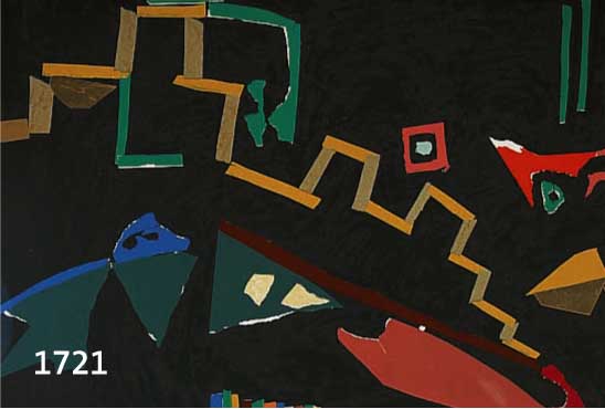 Lanskoy, André, 1902-1976, Abstrakte Komposition, Farblithographie, handsigniert, num. XXXXII/L, ca. 65 x 44 cm, PP, u.Gl., R.