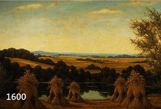 FUHRMANN, RICHARD, BERLINGER AKADEMISCHER KÜNSTLER, NACHGEWIESEN UM 1930, KORNFELD AM SEE, ÖL/LWD. (MIN. BESCH.), SIGN., 70 X 100 CM, ...