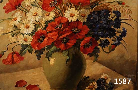 STRAUB, CHRISTIAN, BERLINER AKADEMISCHER KÜNSTLER, NACHGEWIESEN UM 1930, FRÜHLINGS- STRAUSS IN VASE, ÖL/LWD., SIGN., 50 X 60 CM, R.