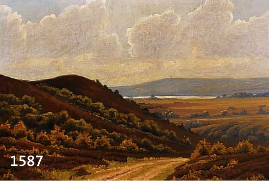 Wennerwald, Finn, dÄnischer Maler, 1. HÄlfte 20. Jh., Landschaft bei Svejbaek, Öl/Lwd, re. u. sign., ca. 47 x 67 cm, R.