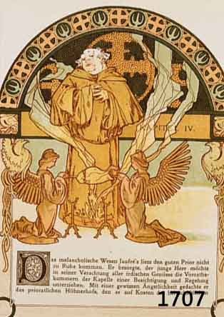 Mucha, Alphonse, 1860-1939, drei Farblitho- graphien von 1893, rÜckseitig ebenfalls be- druckt, je ca. 19 x 14 cm, PP.