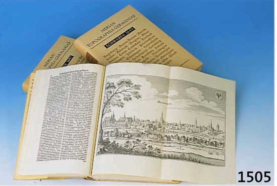 13 BÄNDE MERIAN'S TOPOGRAFIA GERMANIAE, FAKSIMILE DER IM 17. JH. ENTSTANDENEN BÄNDE, BÄRENREITER VERLAG 1964, BESTEHEND AUS: FRANKEN, ...