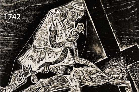 HANSEN-BAHIA, KARL HEINZ, 1915-1978, HOLZSCHNITT, HANDSIGNIERT, NUM. 27/100, CA. 33 X 24 CM, PP