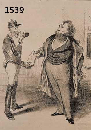 DAUMIER, HONORé, 1808-1879, VIER LITHO- GRAPHIEN AUS ROBERT MACAIRE, UM 1837, NOTAR, HEIRATSVERMITTLER, AKTIONÄR, VERMIETER, JE CA. 24 X 13 CM, PP