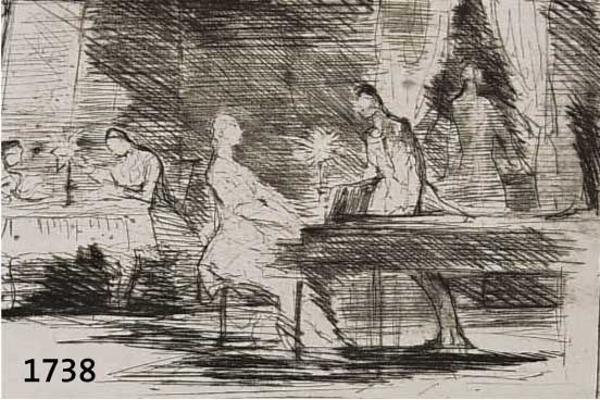 MEID, HANS, 1883-1957, ZWEI RADIERUNGEN, UM 1920, HANDSIGNIERT, CA. 9 X 12 CM, PP