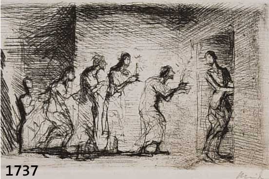 MEID, HANS, 1883-1957, ZWEI RADIERUNGEN, UM 1920, HANDSIGNIERT, CA. 9 X 12 CM, PP