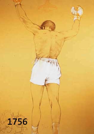 Bruni, Bruno, geb. 1935, Henry Maske, Farblithographie von 1994, handsigniert und num. 12/125, ca. 72.5 x 50.5 cm
