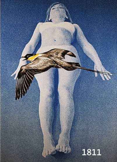 RAMOS, MEL, GEB. 1935, FARBLITHOGRAPHIE AUF BÜTTEN, RÜCKSEITIG SIGNIERT UND DAT. 69, NUM. 71/100, CA. 71 X 57 CM