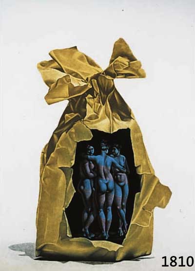 AZZA, HACHIMI, FARBLITHOGRAPHIE MIT EROTI- SCHER DARSTELLUNG, HANDSIGNIERT, DAT. 1984, CA. 49 X 39 CM