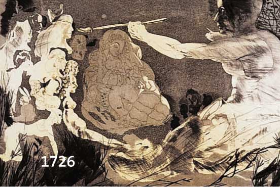 CASTILLO, JORGE, GEB. 1933, HOMMAGE A PICASSO, LITHOGRAPHIE VON 1973, HANDSIGN. UND DAT., BEZ.: E.A., CA. 49 X 58 CM