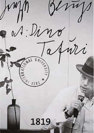 BEUYS, JOSEPH, 1921-1986, DINO TAFURI, OFFSET AUF DÜNNEM PAPIER, HANDSIGNIERT, CA. 69 X 46 CM
