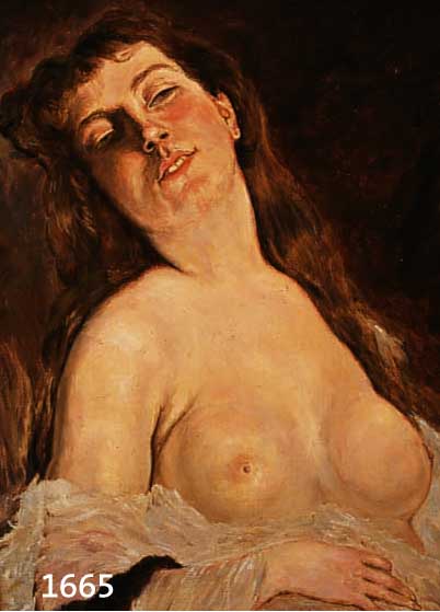 HAIBLEZ, REGIS-JACQUES, ST.JOSSé 1884-1939 BRÜSSEL, WEIBLICHER HALBAKT, ÖL/MALKARTON, UNSIGNIERT, RÜCKSEITIG AUFKLEBER, CA. 42 X 32 CM, RAHMEN ...