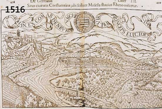 KONVOLUT AUS SEBASTIAN MÜNSTERS COSMOGRAPHIE, 1550, HOLZSTICHE MIT ANSICHTEN VON: INGEL- HEIM, FRANKENTHAL, RHEINVERLAUF, LANDAU, SPEYER, ...