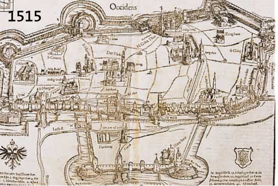 KONVOLUT AUS SEBASTIAN MÜNSTERS COSMOGRAPHIE, 1550, HOLZSTICHE MIT ANSICHTEN VON: HESSEN, MARBURG, AUGSBURG, NÖRDLINGEN, FRANKEN, FREI- BURG, ...