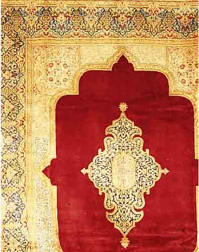 Kerman,Persien ca 406 x 308 cm..Flor Wolle. Ehz 3.ca 40 Jahre