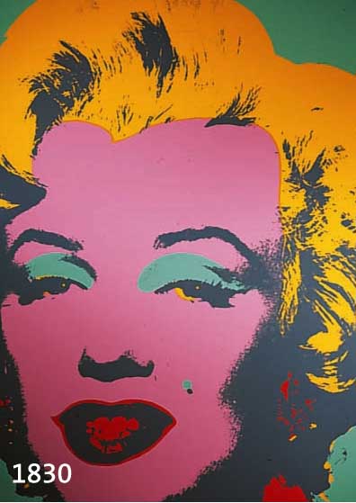 WARHOL, ANDY, 1928-1987, MARYLIN, FARB- SIEBDRUCK AUS DER EDITIO SUNDAY B. MORNING, RÜCKSEITIG SO GESTEMPELT, AUßERDEM MIT STEMPEL FILL IN YOUR ...