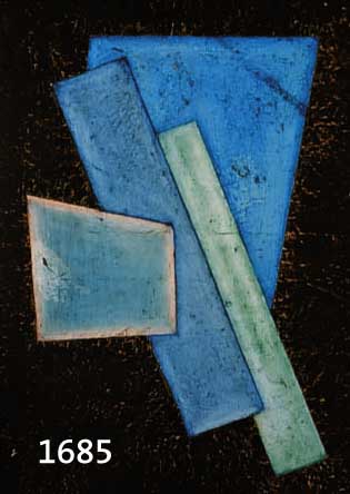 RENSSOLP, IWAN, KUBISTISCHE VARIATION, ÖL/LWD, LI. U. SIGN., CA. 46 X 32 CM, R.