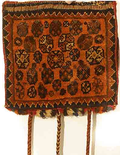 Gashgai Tasche, Persien, 28 x 32cm, Ehz 2 um 1950.