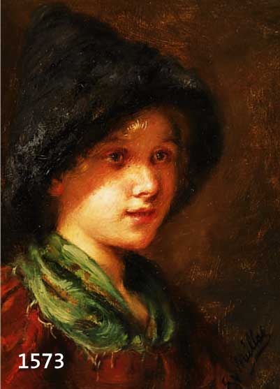 MÜLLER, EMMA EDLE VON SEEHOF, GEB. 1859 IN INSBRUCK - 1925 IN MÜNCHEN, WAR ALS PORTRÄT- ISTIN UND GENREMALERIN IN MÜNCHEN TÄTIG, BE- EINFLUSST ...