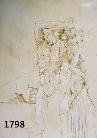GÖRG, JÜRGEN, RADIERUNG, KONFRONTATION, 20/75, HANDSIGNIERT, 49 X 40 CM