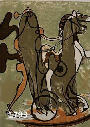 Braque, Georges, 1882-1963, vier Farblithographien aus: Das lithogrta- phische Werk, Vorzugsausgabe, Ed. Mourlot 1963, untersch. AbbildungsgrÖßen