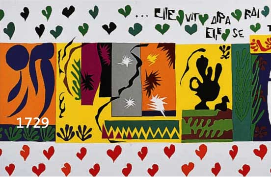 Matisse, Henri, 1869-1954, drei Farblitho- graphien aus Jazz, 1 x 42 x 88 cm, zwei mehrfach gefaltet