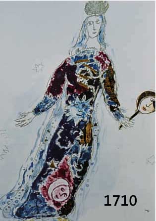 CHAGALL, MARC, 1887-1985, VIER FARBOFFSETS AUS: DIE ZAUBERFLÖTE, CHAGALL AT THE MET, ED. MOURLOT PARIS 1971, BLATTGR. JE CA. 35 X 26 CM, PP