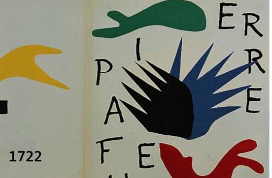 HENRI MATISSE, FARBLITHOGRAPHIE 1947, PIERRE AFEU, IM STEIN MONOGRAMMIERT, CA. 15 X 25 CM, PP, R