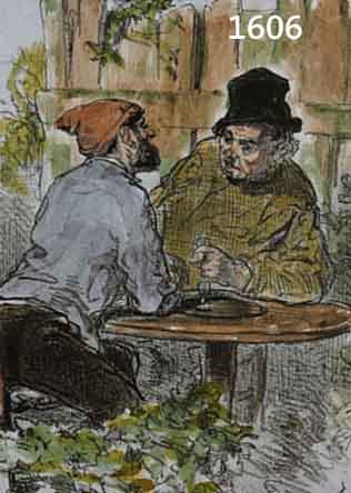 PAUL GAVARNI, 5 FARBLITHOGRAPHIEN UM 1840-50, HANDKOLORIERT, MIT DEM NAMENSZUG DES KÜNST- LERS, 21 X 18 CM UND 16 X 11 CM, PP