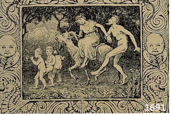 HANS THOMA, LITHOGRAPHIE UM 1922, EINIGKEIT, HANDSIGNIERT, CA. 20 X 22 CM, PP