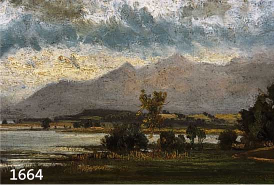 HAHN, WOHL MÜNCHNER MALER, VORALPENLANDSCHAFT MIT SEE, SIGNIERT, ÖL/ KARTON, 20 X 47 CM