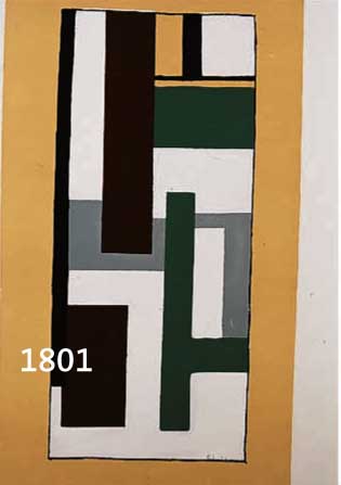 LEGER, FERNAND, ABSTRAKTE KOMPOSITION, FARBSIEBDRUCK, IM DRUCK MONOGR. UND DAT. 48, CA. 42 X 23 CM