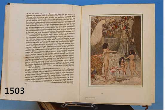 TAUSEND UND EIN NACHT, ARABISCHE ERZÄHLUNGEN IN VIER BÄNDEN, NEUFELD UND HENIUS BERLIN, 1914, ZUM 1. MAL AUS DEM URTEXT ÜBERSETZT VON GUSTAV ...