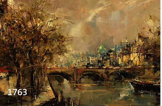 ANDRI, FERDINAND, 1871 WEIZHOFEN - 1956 WIEN STADTANSICHT, SIGNIERT, 50 X 100 CM, RAHMEN