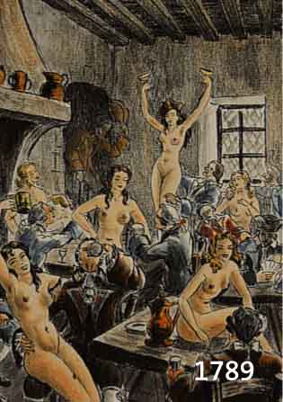 Marie-Louise Laurent-Tahilhade: Les Nuits du XVIIIe Siecle, Ed. de L bis Paris 1950, numer. 96/500, 199 S., Velin, leicht stock- fleckig, mit 16 ...
