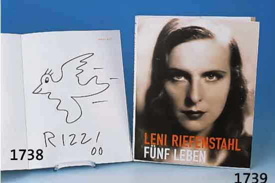 BUCHBAND: LENI RIEFENSTAHL: FÜNF LEBEN, TASCHEN-VERLAG, AUF DEM VORSATZBLATT HAND- SIGNIERT