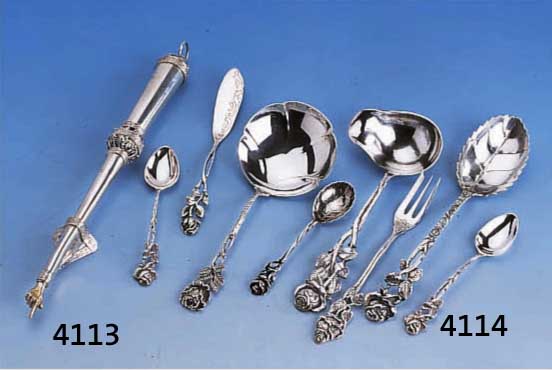 THORAZEIGER, RUßLAND UM 1886, 84ER SILBER, MOSKAU, FILIGRANARBEIT MIN. BESCH., L. CA. 25 CM