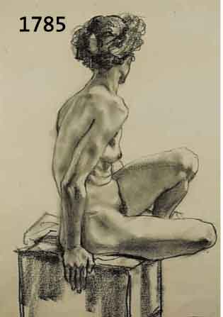 STAMMHAMMER, FERDINAND, 1901-1973 WIEN, SITZENDER WEIBLICHER AKT, KOHLEZEICHNUNG, RE. U. SIGN., CA. 44 X 32 CM, PP, U.GL., R.