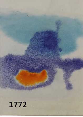 BISSIER, JULIUS (JULES), 1893-1965, KOMPOSITION, AQUARELL AUF PAPIER, AUF KARTON AUFGEZOGEN, LI. U. SIGN. UND DAT. 12. FEBR. 64, BLATTGR. CA. 11 X ...