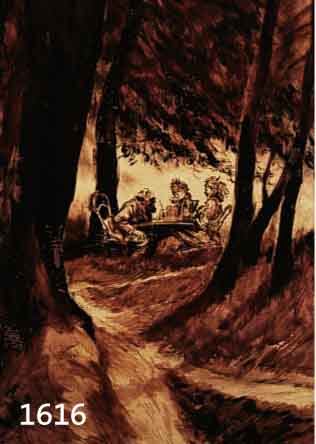 PATHé, MORITZ, 1893-1956, PICKNICK IM WALDE, MONOCHROME GOUACHE/MISCH- TECHNIK AUF MALKARTON, LI. U. SIGN., CA. 48 X 38 CM, R., MIT LEICHTEREN ...