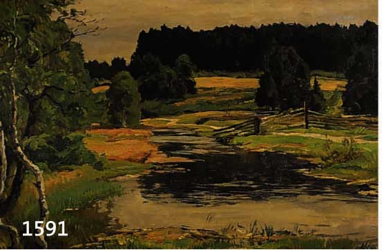 VON HAYEK, HANS, 1869 WIEN-1940 MÜNCHEN, LANDSCHAFT MIT BACHLAUF, ÖL/LWD, RE. U. SIGN. UND DAT. 1935, CA. 55 X 70 CM, R.
