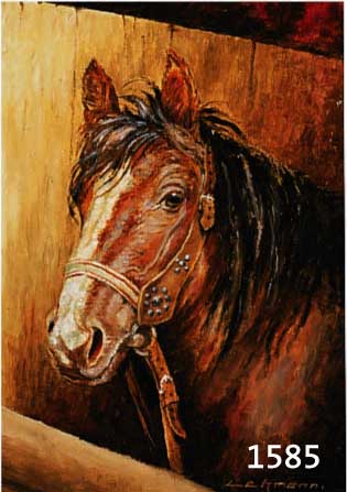 Lehmann, Mitte 20. Jh., Pferdekopf, signiert, Öl/Lwd., 40 x 30 cm