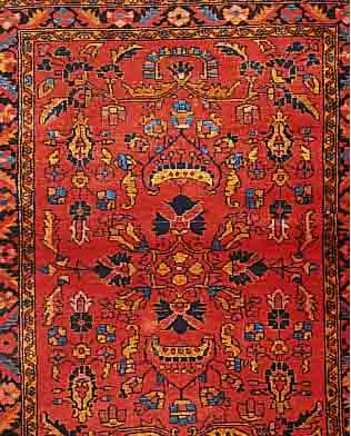 Lilian, Persien, 142 x 109cm, Ehz 2 Flor Wolle, US-Re Import, um 1930