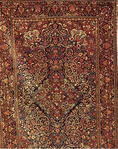 Keschan, Persien, 219 x 137cm, Ehz 4 FLor Wolle, um 1930