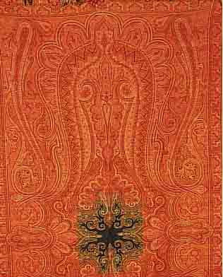 Kashmir Tuch,Frankreich.ca 303 x 155 cm.. Ehz 2.(K Loch.).um 1890.-